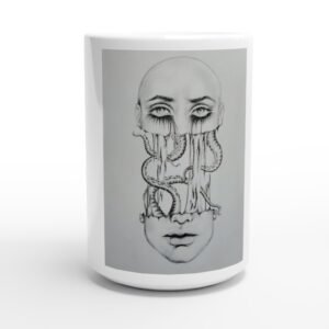 Torn Asunder White 15oz Ceramic Mug