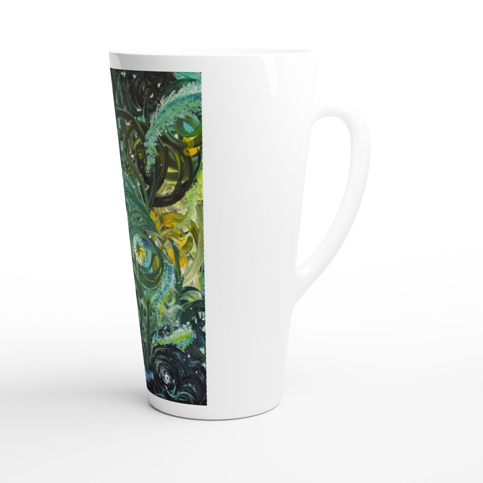 Underwater Love White Latte 17oz Ceramic Mug - imagine 2
